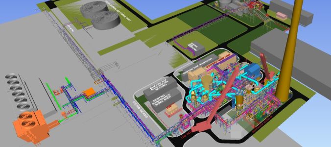 3D model of the entire site