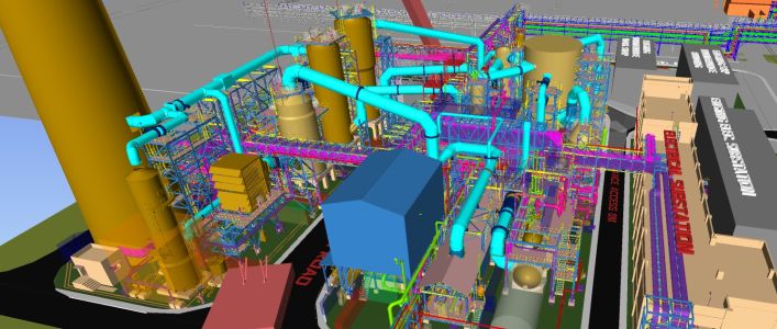 3D model of the entire site
