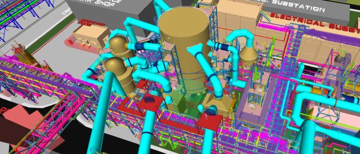 3D model of the converter and converter ducting