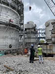 Image of converter and hot and cold interpass heat exchanger