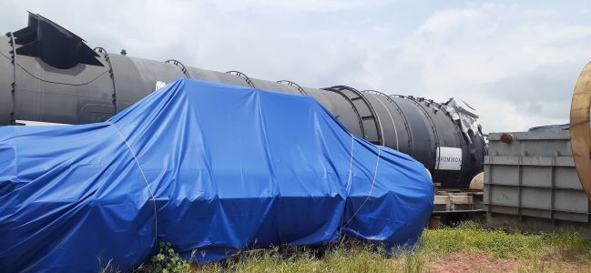 Image of equipment before erection at site