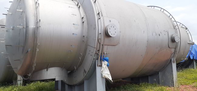 Image of equipment before erection at site