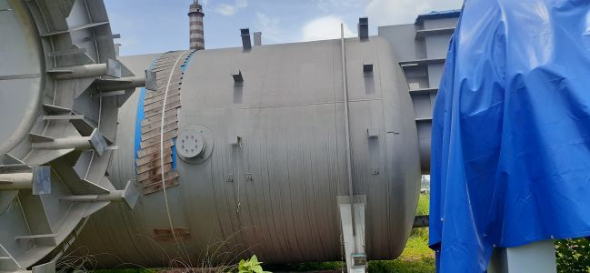 Image of equipment before erection at site